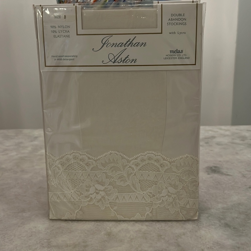Jonathan Aston Double Lace Bridal  stockings